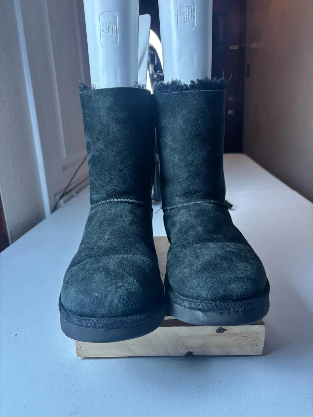 UGG Bailey Bow II Boots in Black #ugg #boots Sz 9